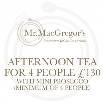 Image for Afternoon Tea for 4 people with Mini Prosecco £130 (minimum of 4 people)