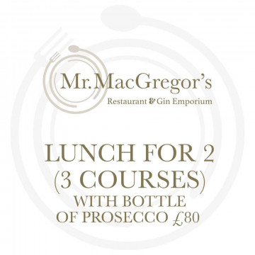 Image for Lunch for 2 (3 Courses) – with bottle of Prosecco £80