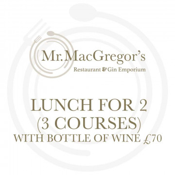 Image for Lunch for 2 (3 Courses) – with bottle of wine £70